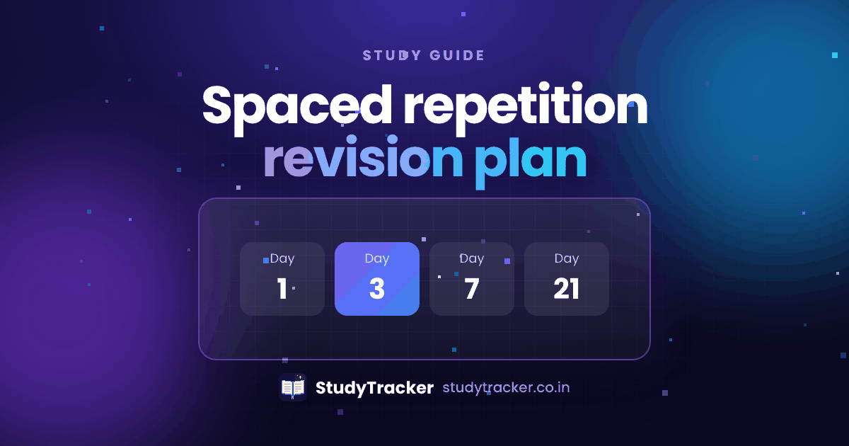 A Simple Spaced Repetition Revision Schedule for Students | StudyTracker