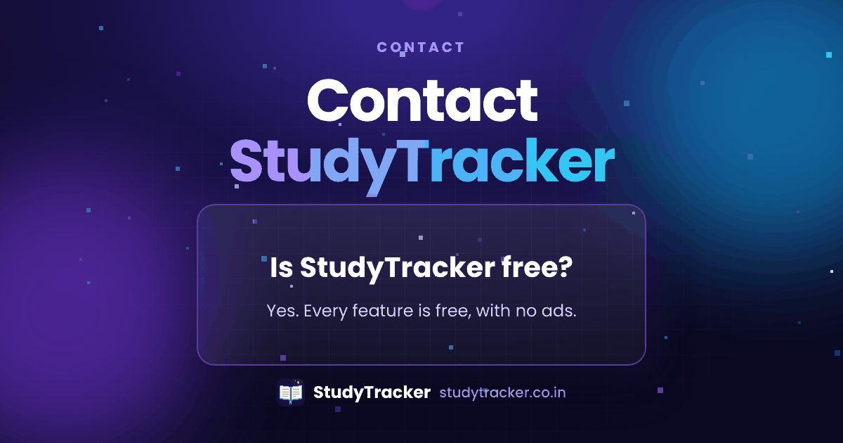 Get in touch with StudyTracker