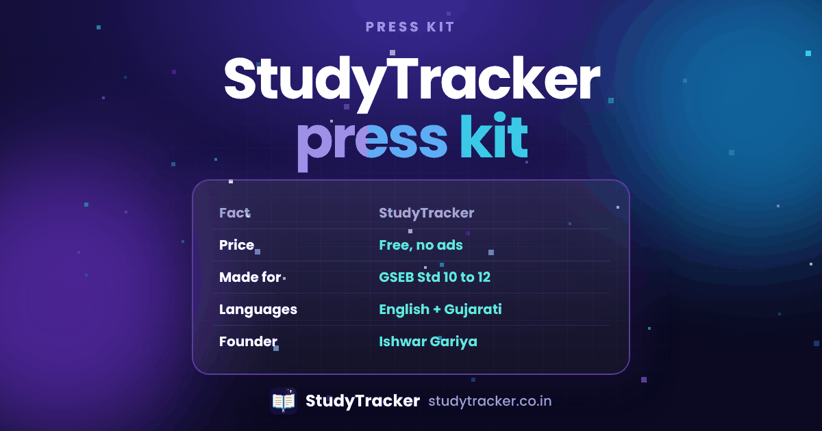 StudyTracker fact sheet