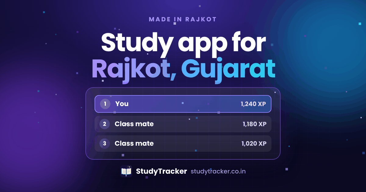 Made in Rajkot, for students across Gujarat | StudyTracker