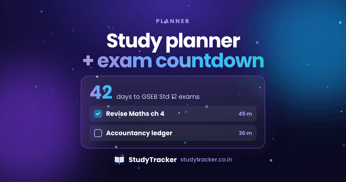 Plan your revision. Beat the exam date. | StudyTracker